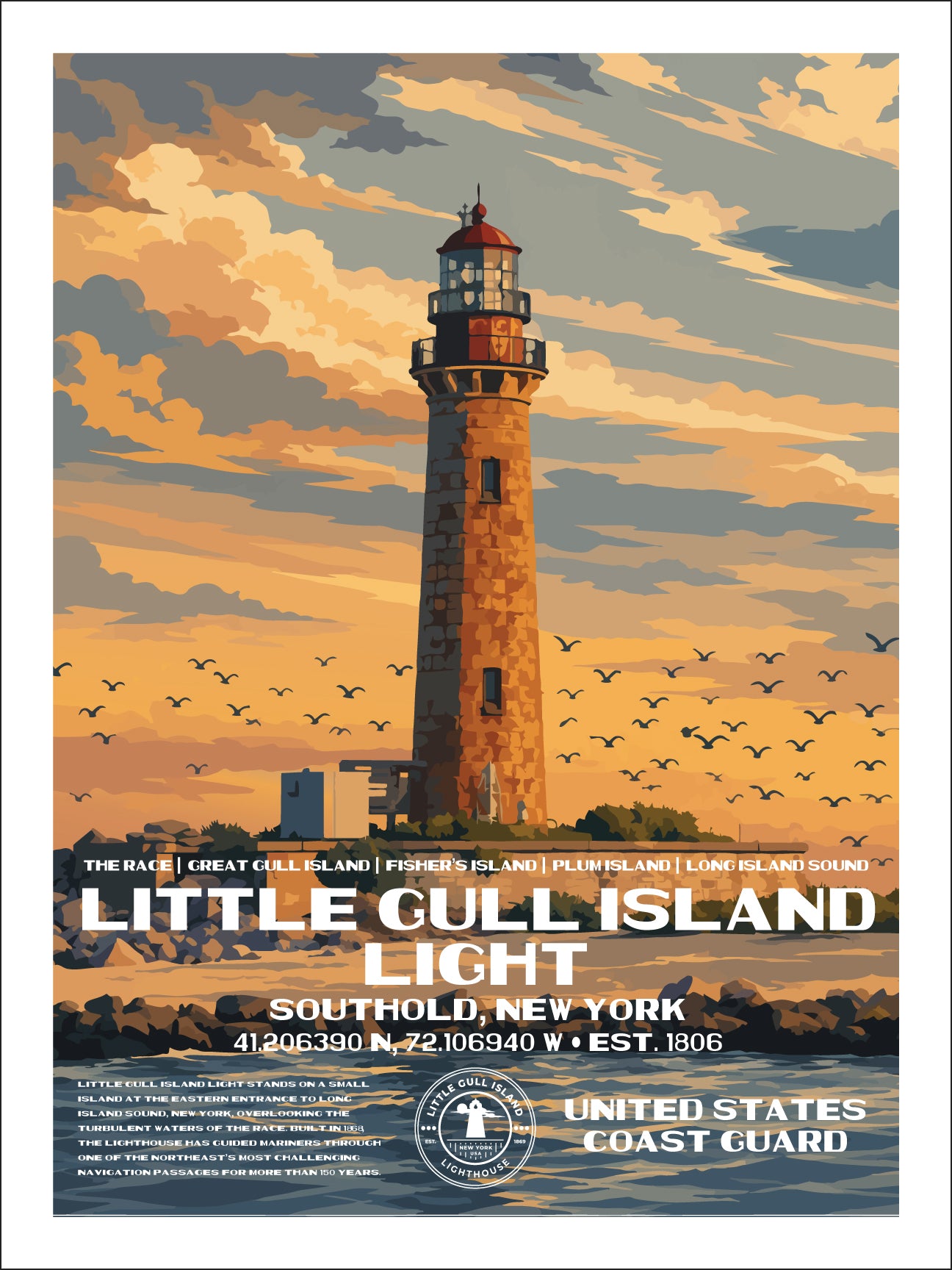 Little-Gull-Island Lighthouse