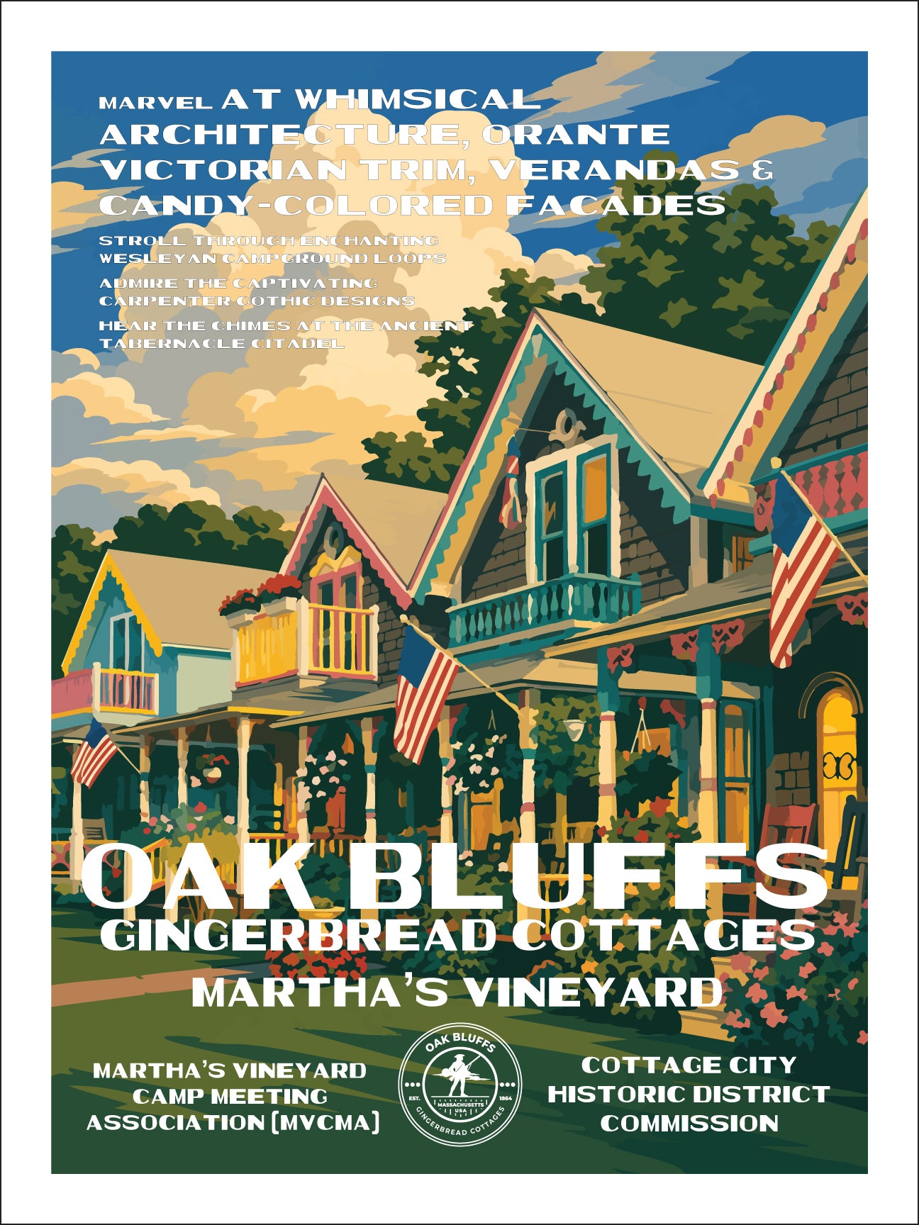 Oak Bluffs Gingerbread Cottages