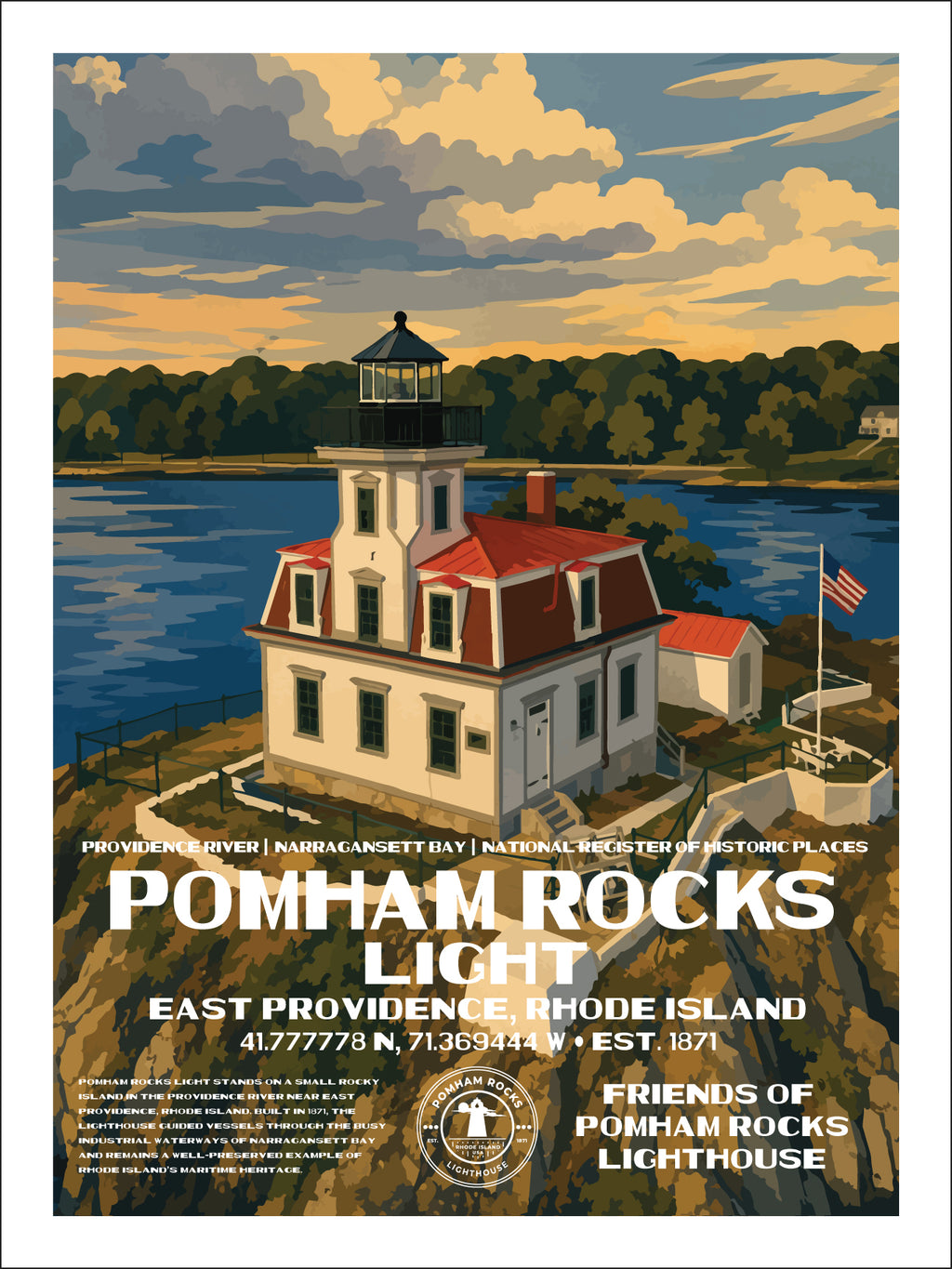 Pomham Rocks Lighthouse