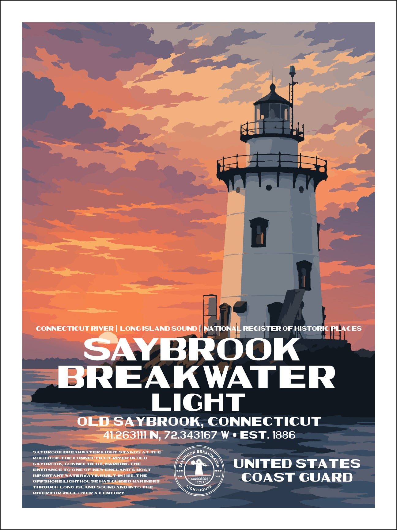 Saybrook Breakwater Lighthouse