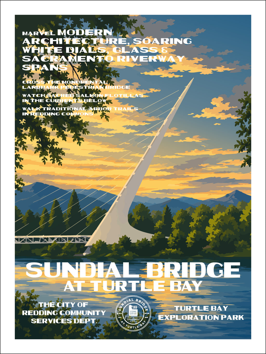 Sundial Bridge at Turtle Bay