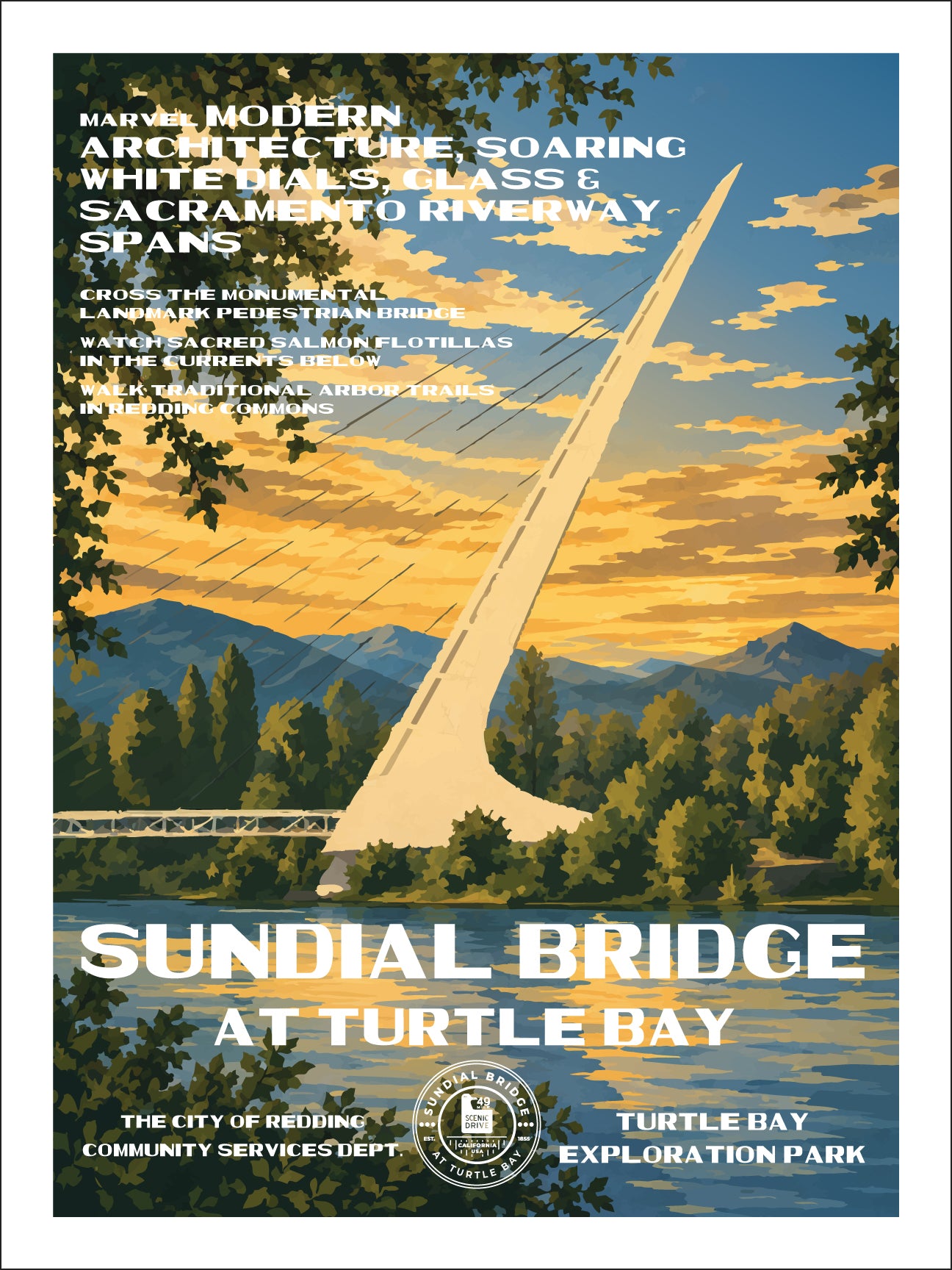 Sundial Bridge at Turtle Bay