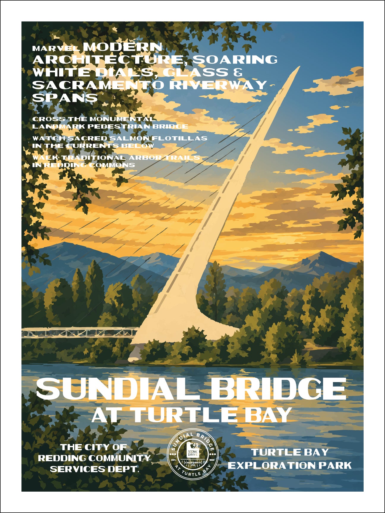 Sundial Bridge at Turtle Bay